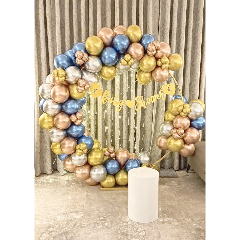 Baby Shower decor with metallic balloons [ BS08 ]