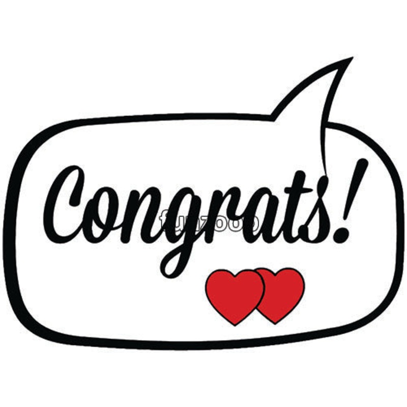 Congrats - General Purpose Photo Booth Placard [PBP004]