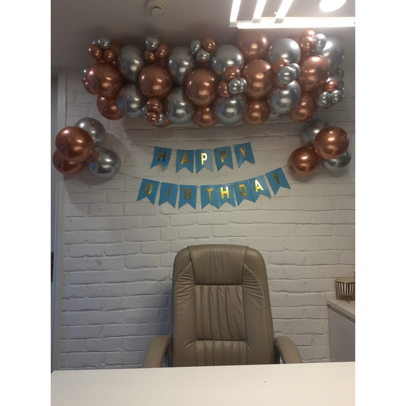 Crome Balloon Simple Birthday Decor [ BD103 ]