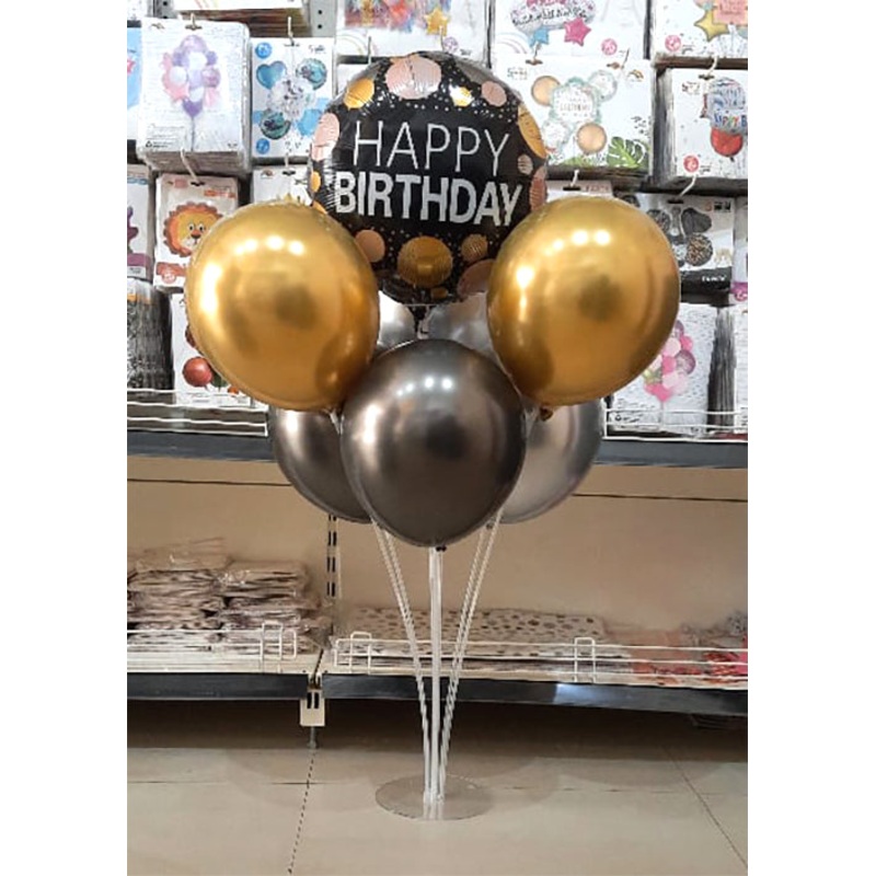 Happy Birthday Balloons Stand Arrangement