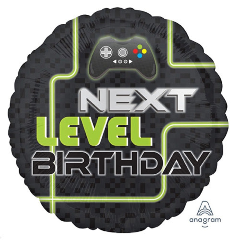 LEVEL UP BIRTHDAY FOIL BALLOON