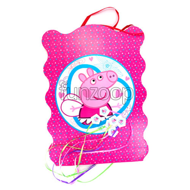 Peppa Pig Theme Pull String Pinata / Khoi Bag
