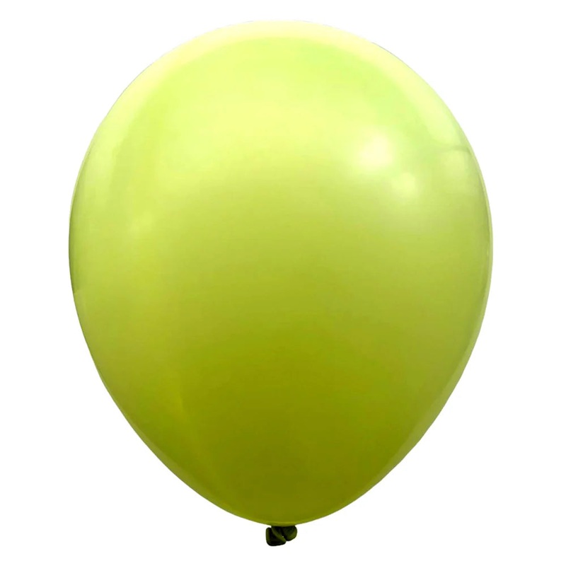 12" Pastel Latex Balloons - Lemon Yellow