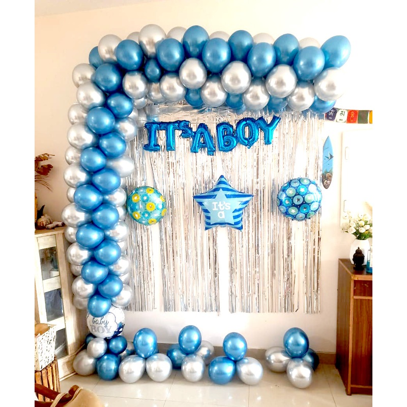 Baby Arrival Decor For Boy and Girl with Foil Banner [ BA06 ]