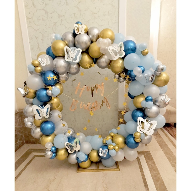 Butterfly Hanging Birthday Decor In Blue [ BD72 ]