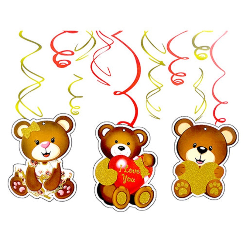 Character Theme Hanging Swirls - Little Bear