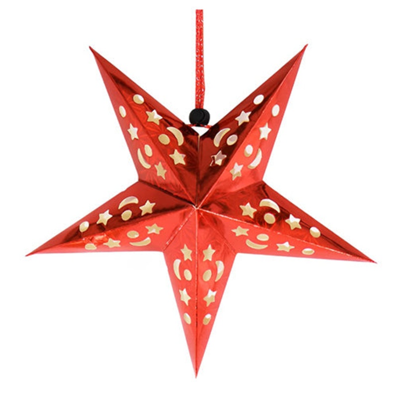 Christmas Hanging Paper Star Assorted