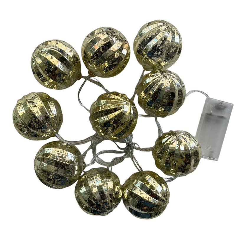 Fancy Decorative Ball Lights [Golden Metallic]