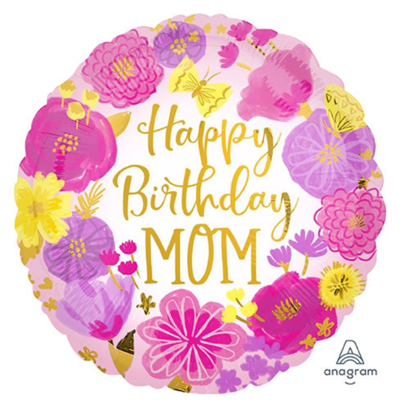 HAPPY BIRTHDAY MOM BOUQUET FOIL BALLOON