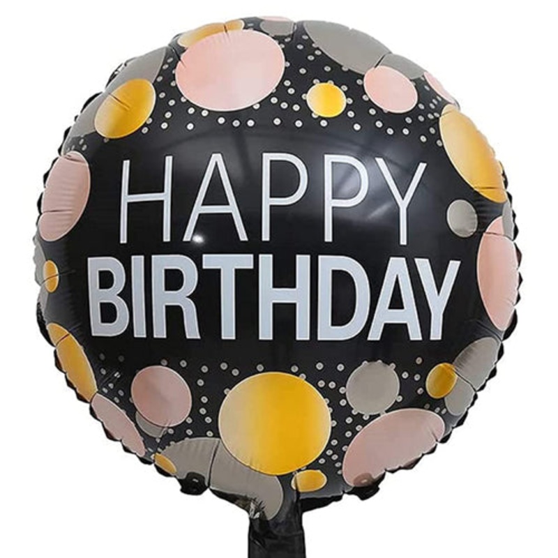 Happy Birthday Polka Dot Foil Balloon