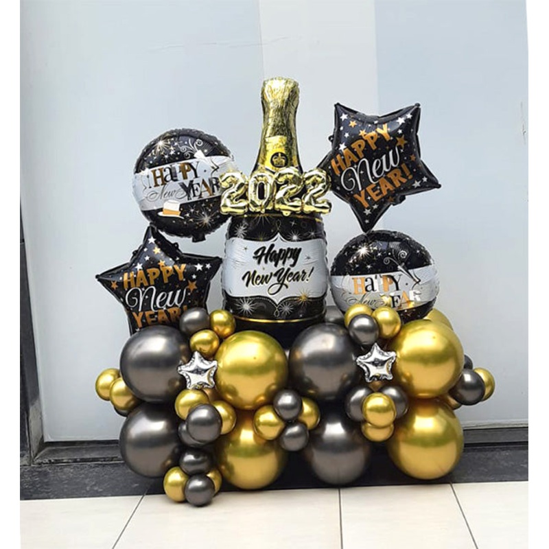 Happy New Year Balloon Centerpiece