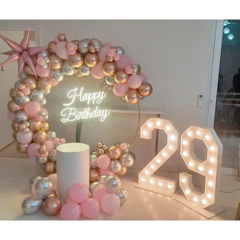 Metallic and Pink Balloon Decor [ BD15 ]