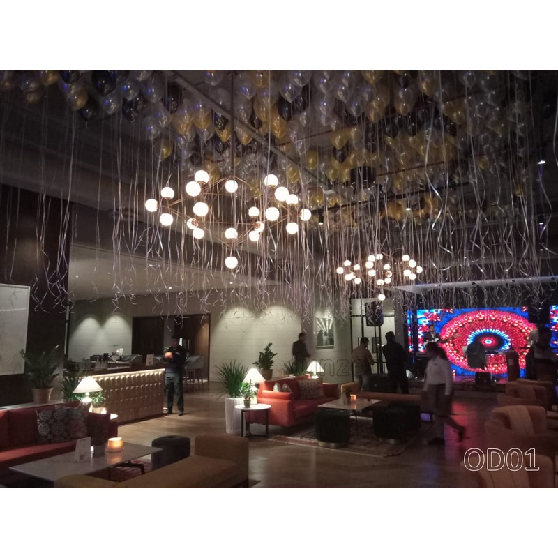 New Year Decor with Helium Balloons for a Top Club [OD01] - 100 Each Balloon CALL FOR PRICE