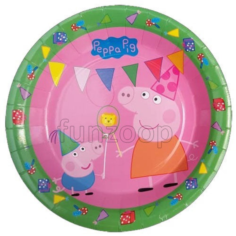 Peppa Pig Theme Paper Plates [10 Nos]