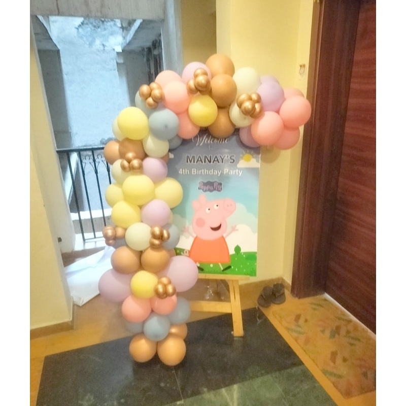 Peppa Pig Themed Decor For Birthday with Welcome Board [ BD48 ]