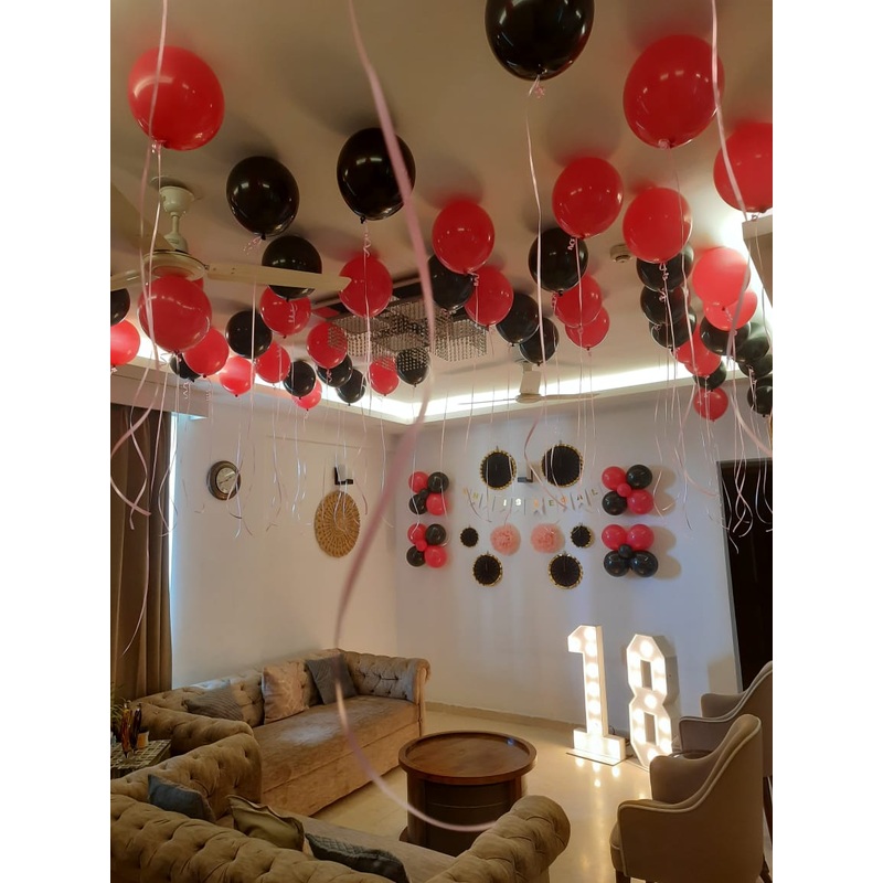 Simple Birthday Decor with Marquee Lights [ BD116 ]