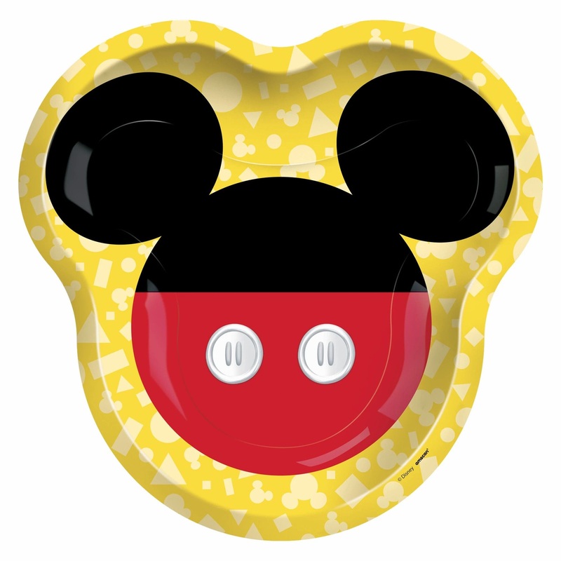 9in Mickey Mouse Forever Shaped Plate 8ct  | Kid's Birthday