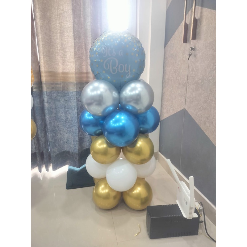 Baby Boy Balloon Centerpiece [ BC19 ]