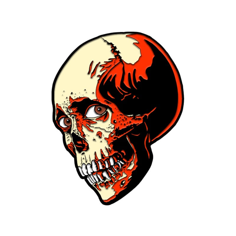 Evil Dead 2 Poster Skull Enamel Pin | Trick or Treat Studios