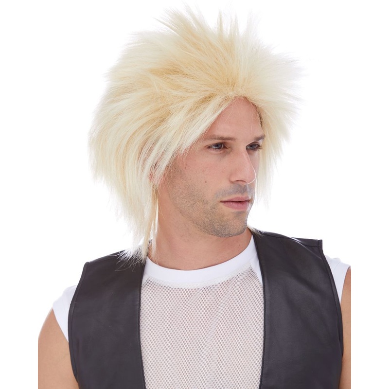 SHORT ROCKER BLONDE WIG