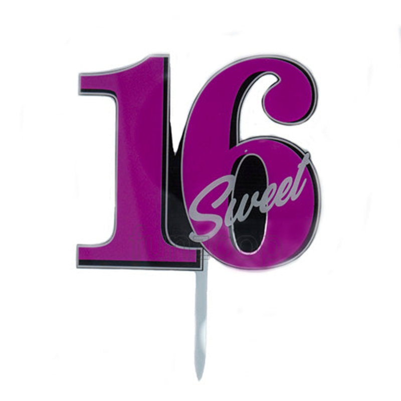 SWEET 16 Cake Topper