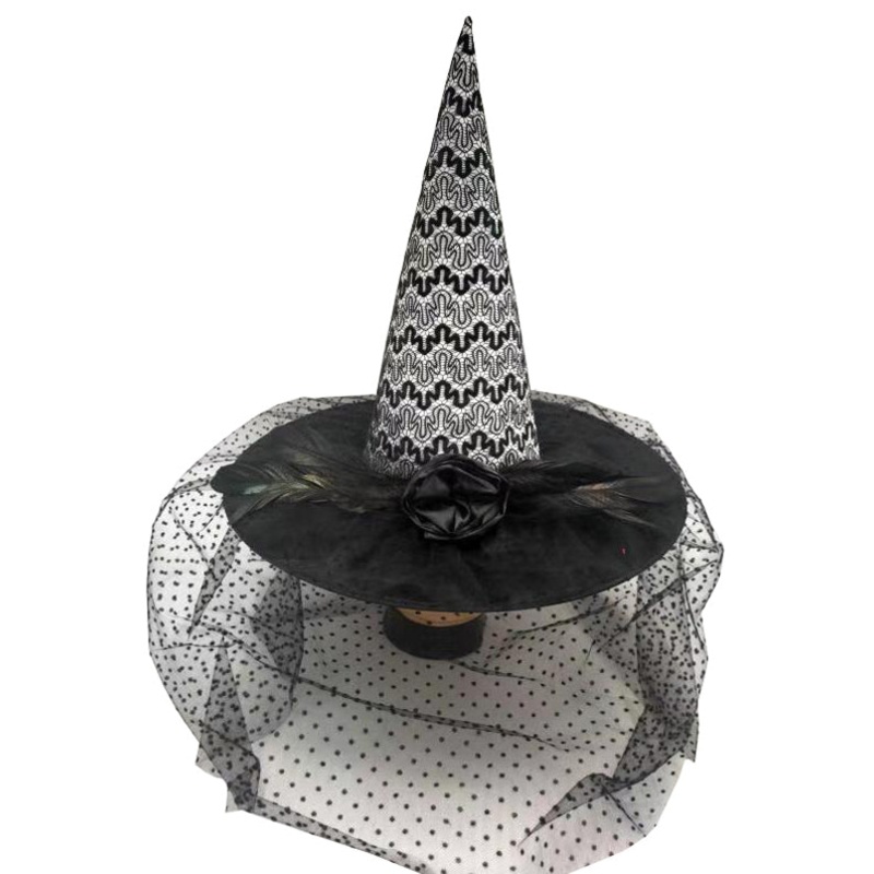 White & Black Witch Hat