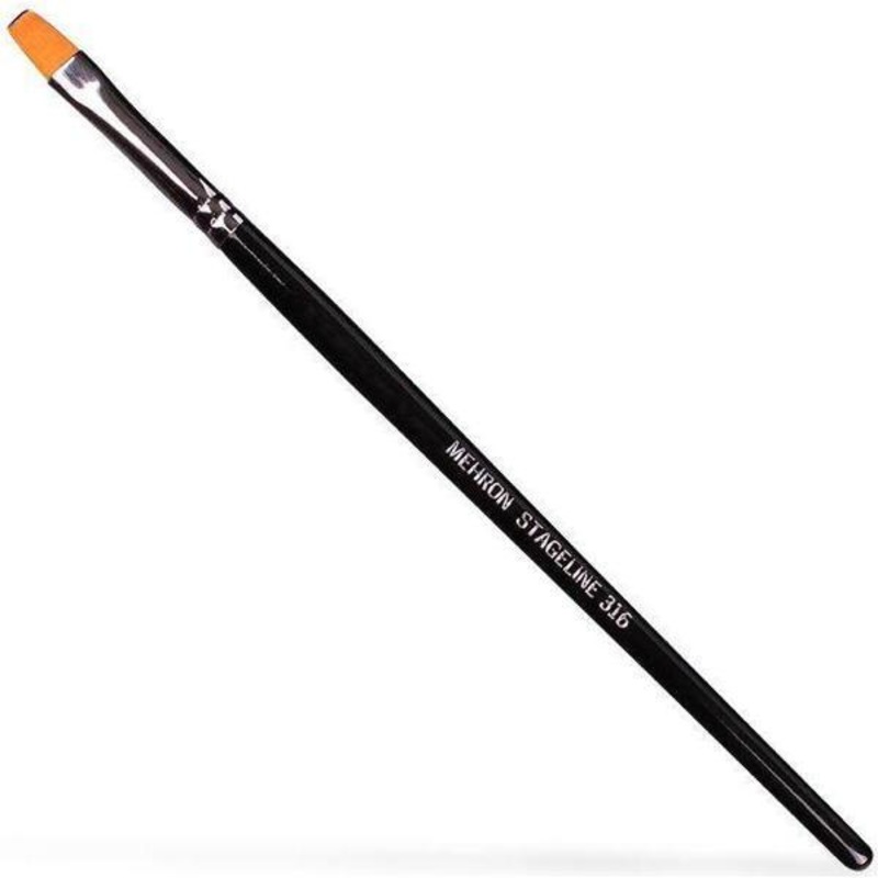 1/4in Flat End Brush | Mehron