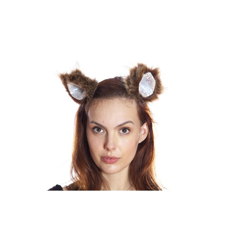 Brown Fox Ear Clips 2pc