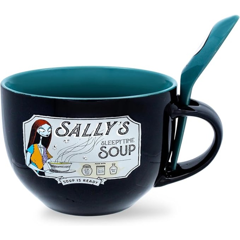 Disney The Nightmare Before Christmas Sally's Sleepy Time Ceramic Soup & Mug