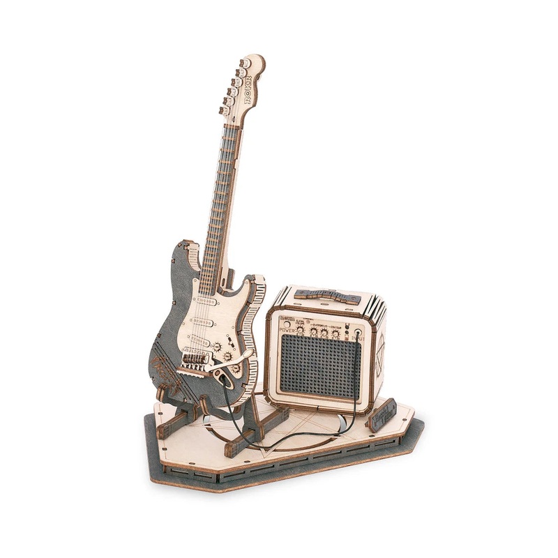 Electric Guitar: Wooden 3D Puzzle