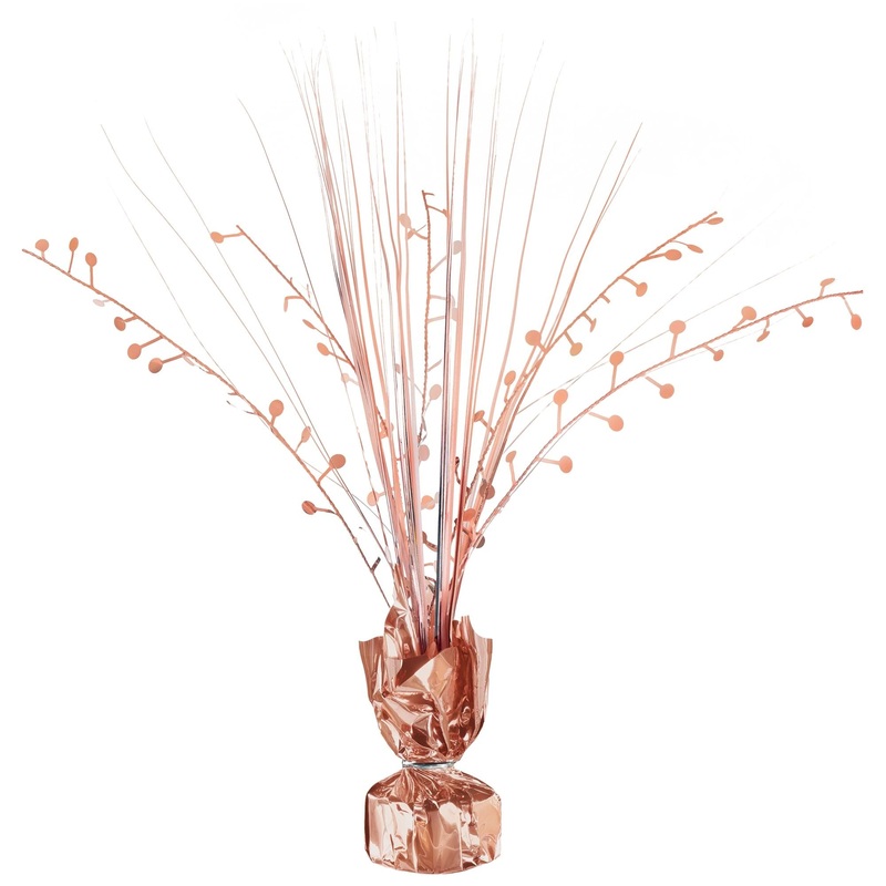 Foil Spray Centerpiece | Rose Gold