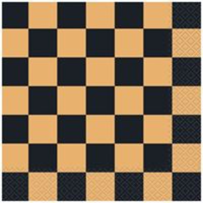 Groovy Halloween Checkered Luncheon Napkins  16ct
