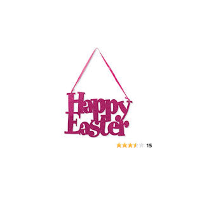 Happy Easter Glitter Sign | Easter