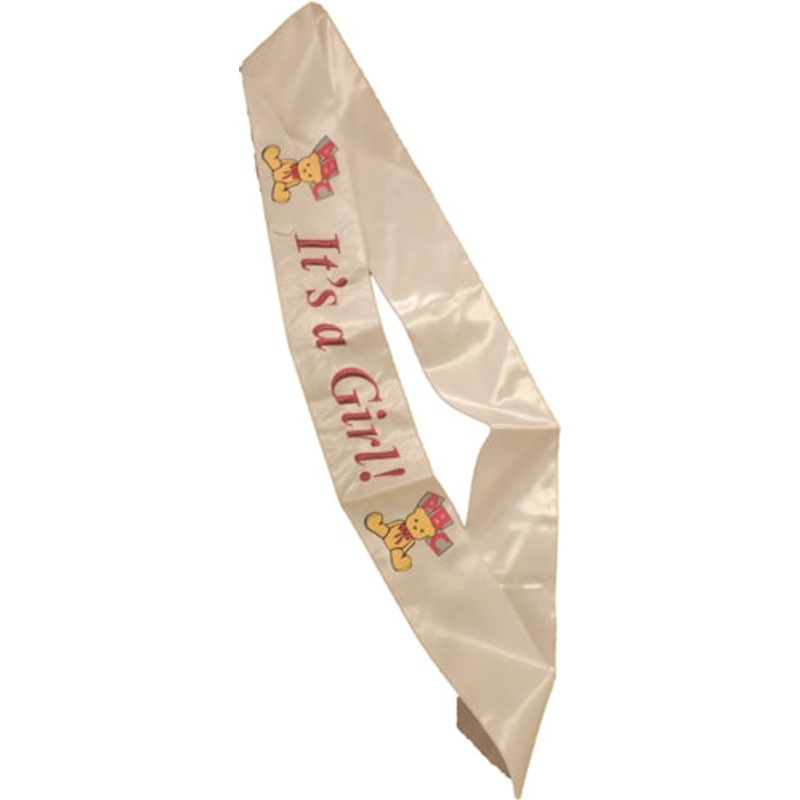 It's A Girl Sash | Baby Shower Supplies