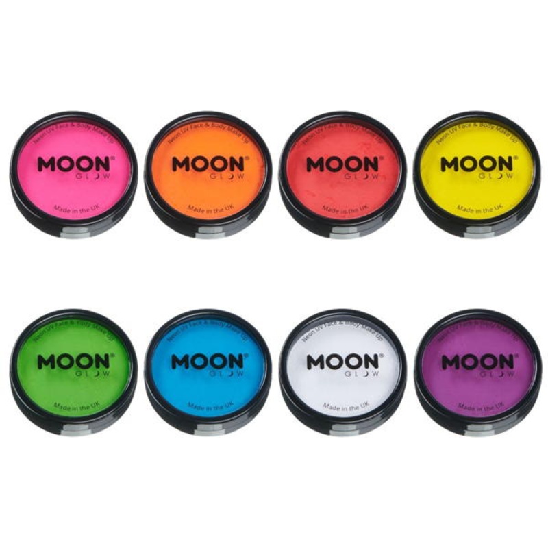 Neon UV Pro Face Paint Cake Pot -Moon Glow
