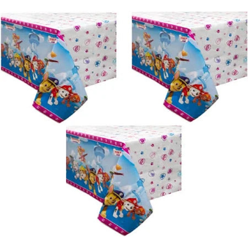 Paw Patrol Girl Rectangular Plastic Table Cover  54" x 84"
