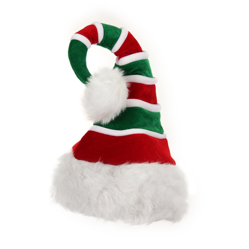 Ridged Santa Plush Hat | Christmas