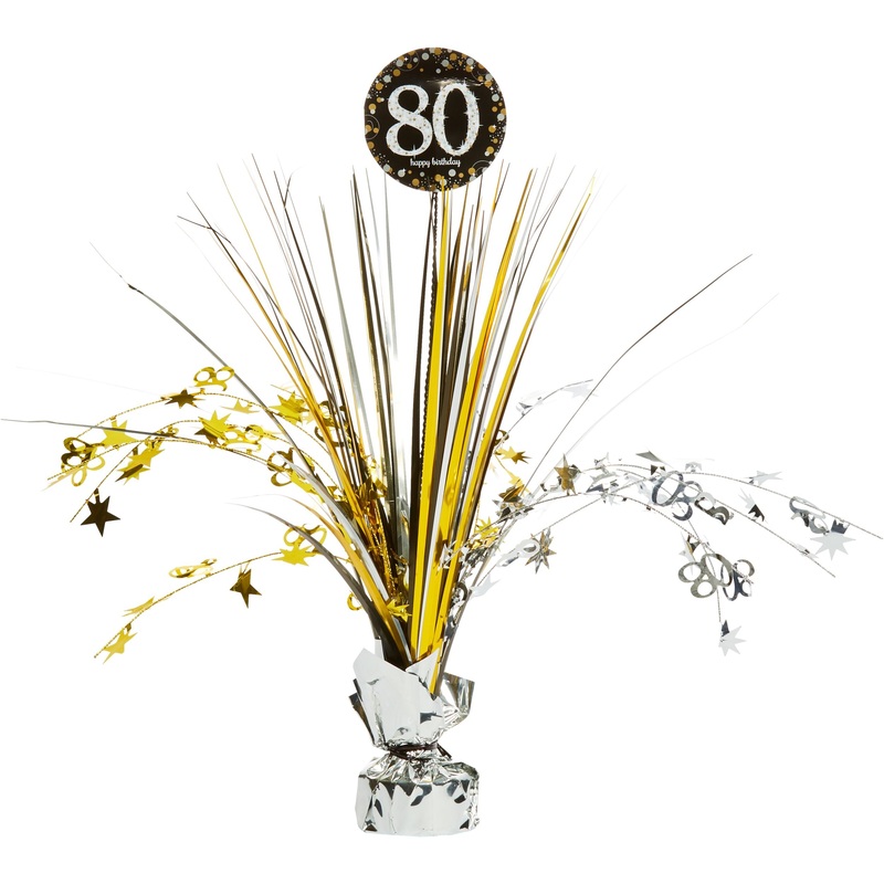 Sparkling Celebration 80 Spray Centerpiece | Milestone Birthday