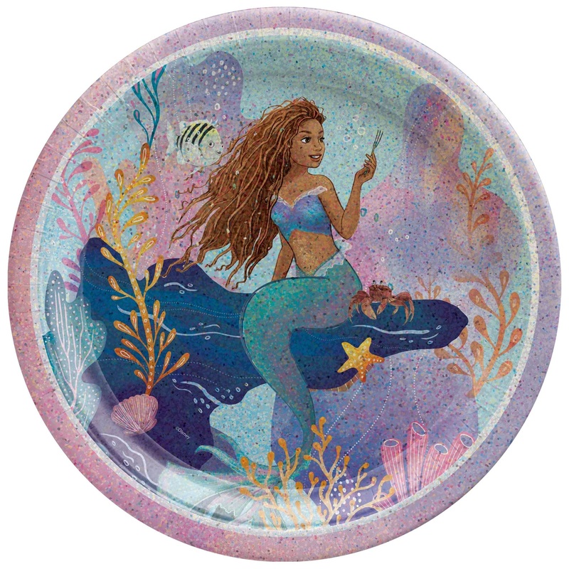 The Little Mermaid 9in Round Plates 8ct