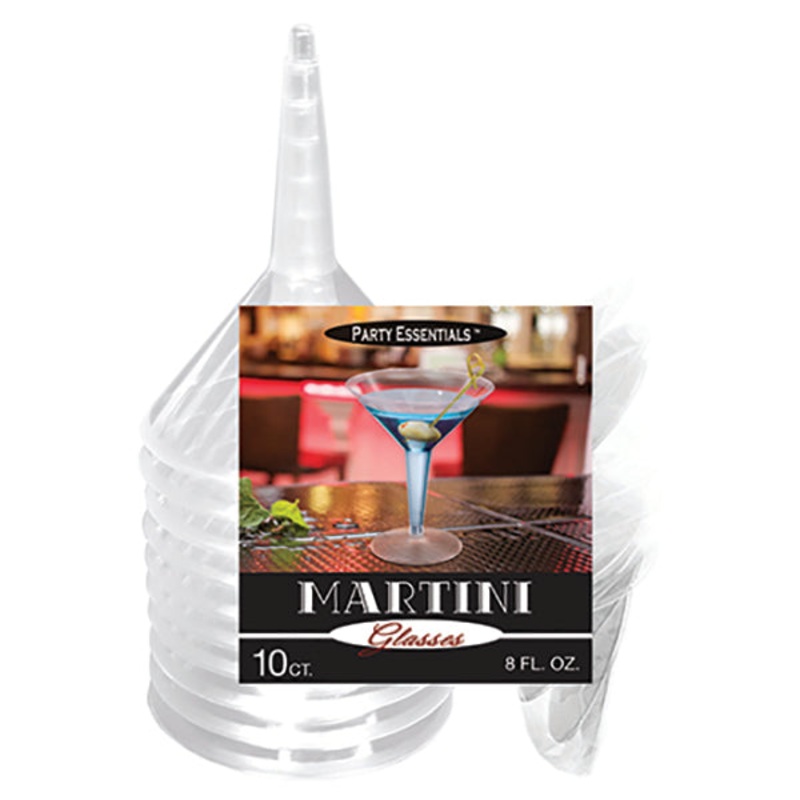 2pc. Martini Glasses Clear 10ct | Catering