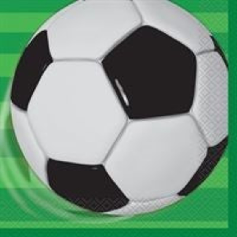 3D Soccer Lunch Napkins 16ct | Sports