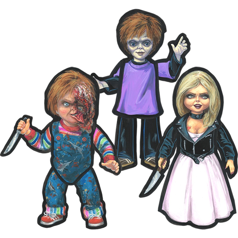 Chucky Figure Set Wall Decor | Trick or Treat Studios