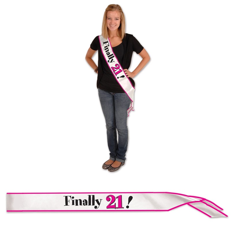 Finally 21! Satin Sash | Milestone Birthday