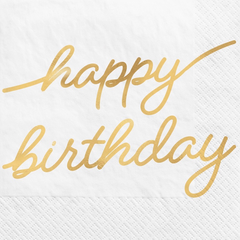 Golden Age Birthday Beverage Napkin 16 Ct.  | Milestone Birthday