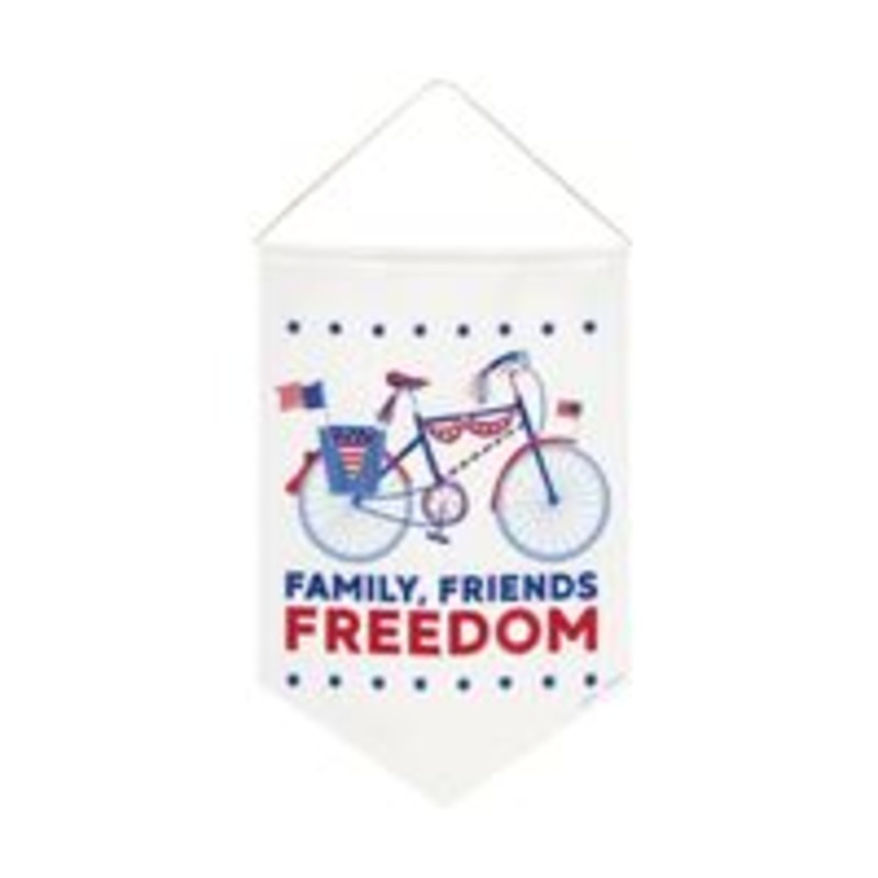 Patriotic Fabric Pennant Sign