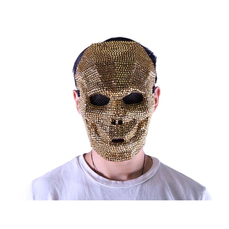 Rhinestone Skull Mask