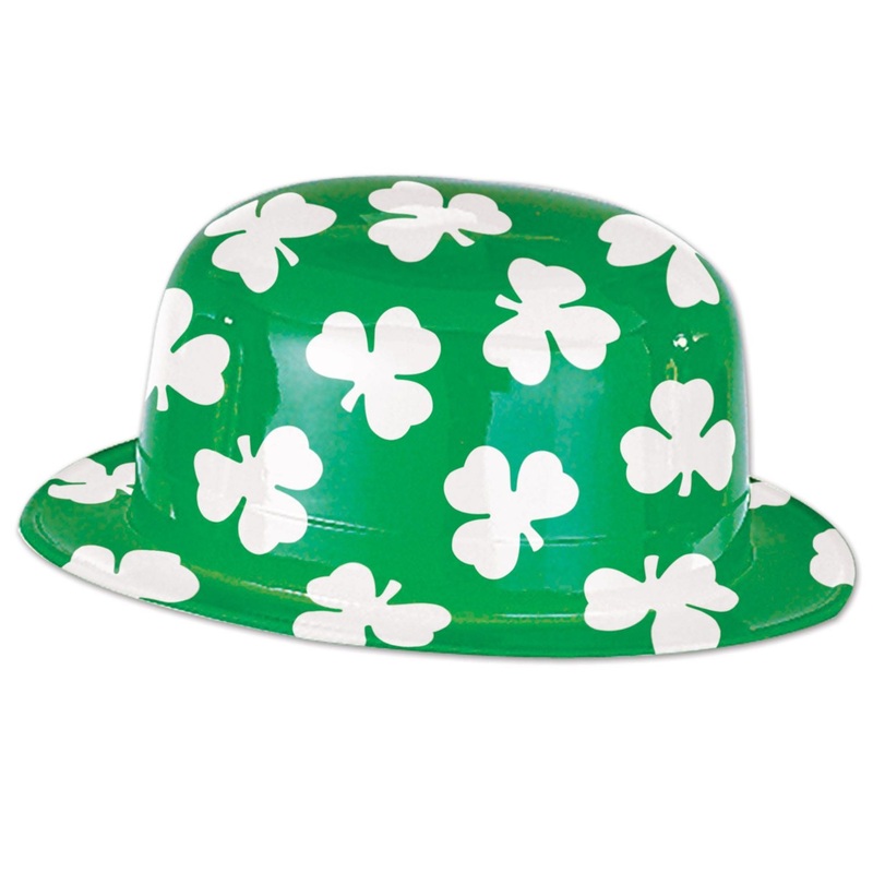 St. Patrick's Day Plastic Shamrock Derby Hat | St. Patrick's Day