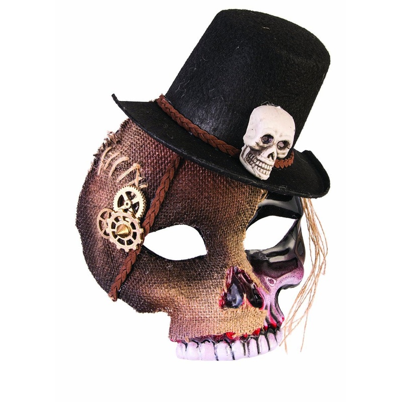 Voodoo Skull Mask with Hat