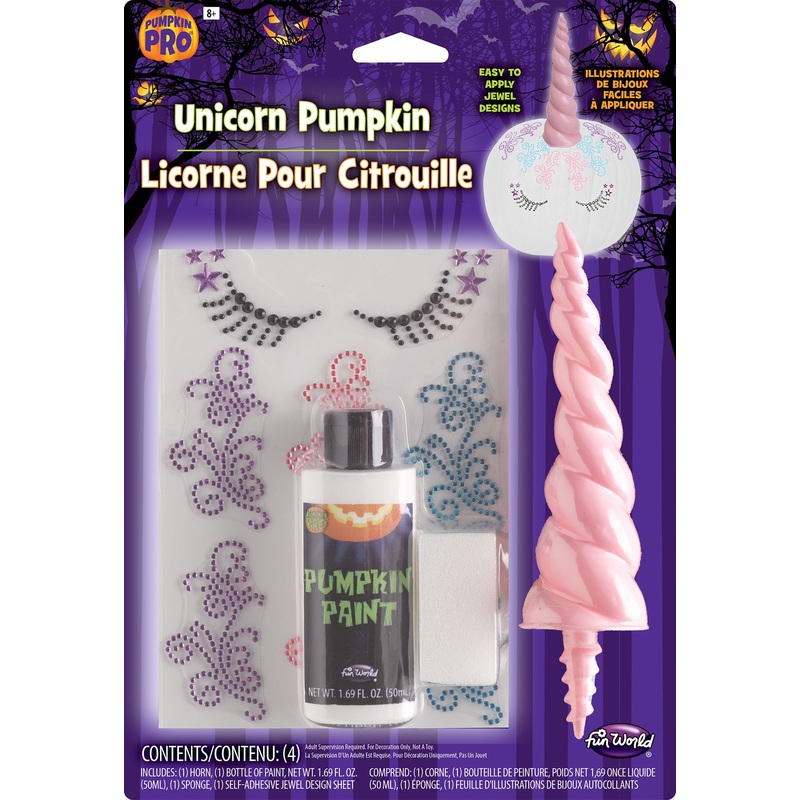 3D Unicorn Pumpkin Decorating Kit
