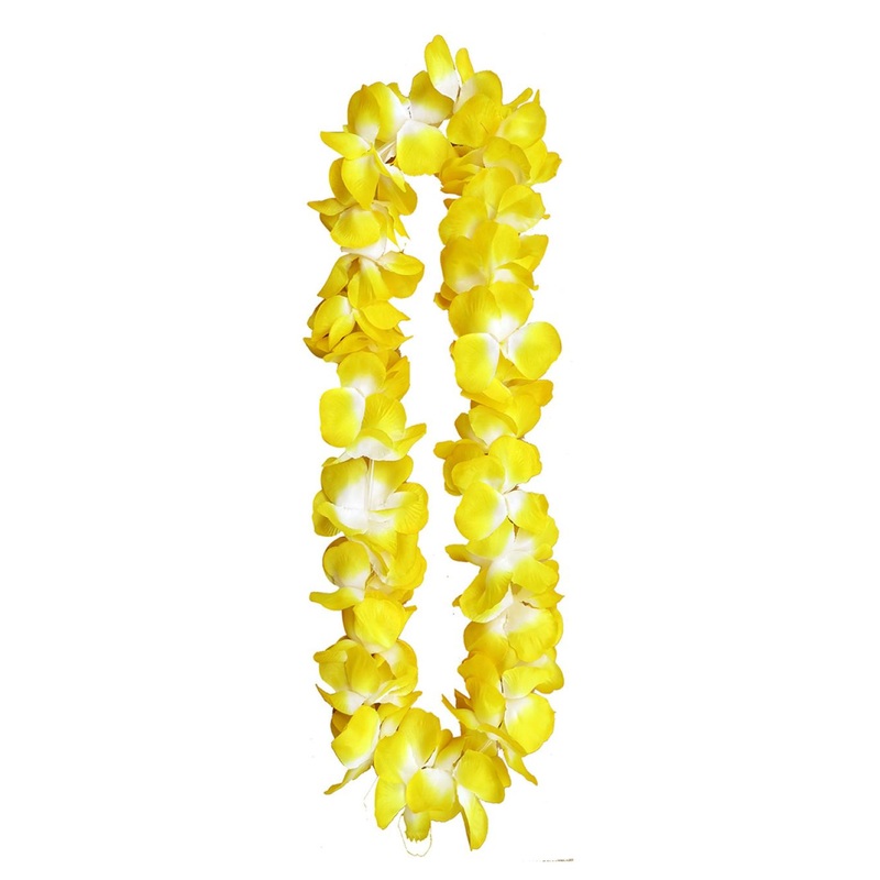 48" Two Tone Lei - Yellow
